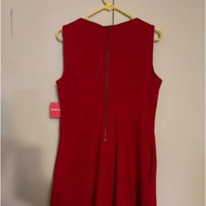 Brand new SPANX A line red dress with pockets